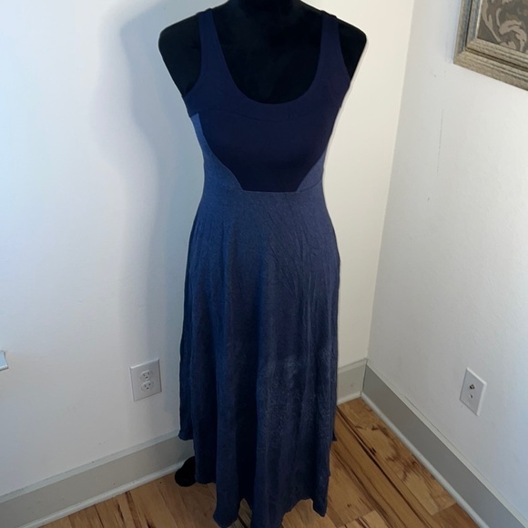 Only Hearts NYC Helena Stuart sleeveless blue casual pull over maxi dress Sz S - Picture 1 of 9